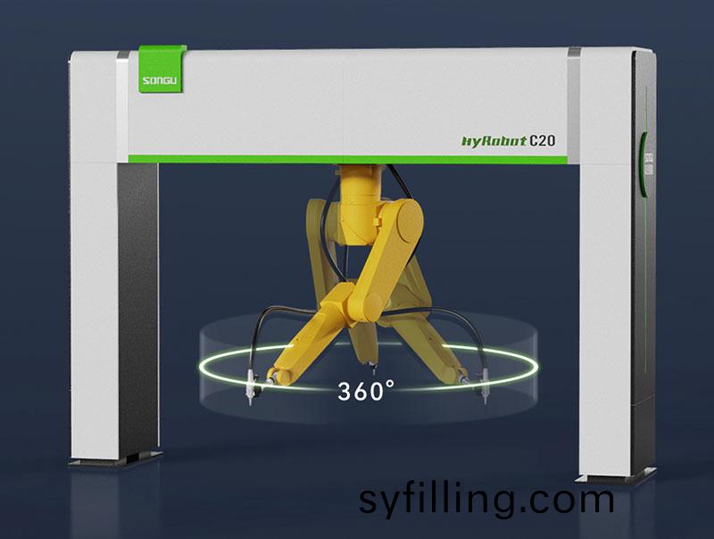 三維機器人激光切割機,三(san)維激光切割機,3D激光切割機,360度迴轉半逕高傚切割