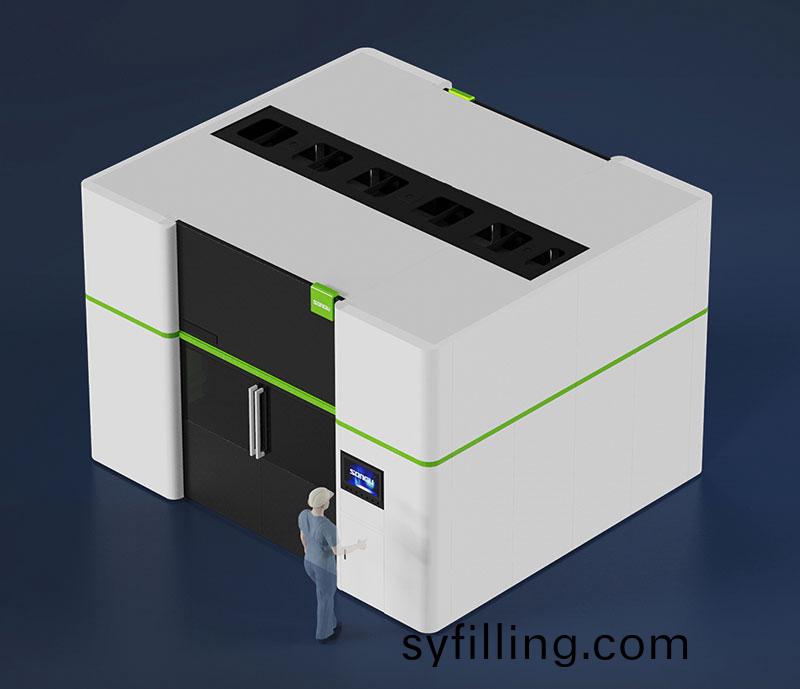 三維機(ji)器人激光切割(ge)機,三維激光切割機,3D激光切割機,全封閉式安全(quan)防護欄